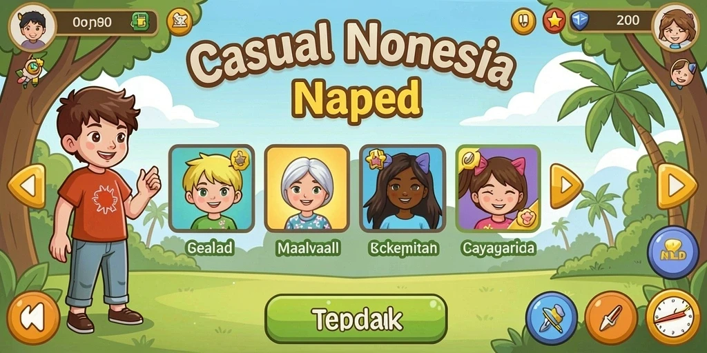kramat77 - Screenshot menampilkan pilihan karakter yang bisa dimainkan.